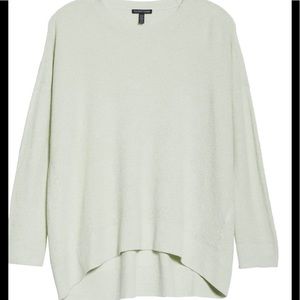 EILEEN FISHER -ORGANIC LINEN CREPE STRETCH SWEATER